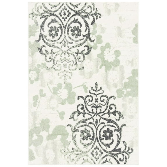 SAFAVIEH Adirondack Hortense Abstract Area Rug, Ivory/Green, 6' x 9'