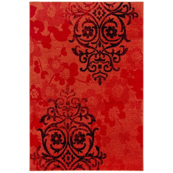 SAFAVIEH Adirondack Hortense Abstract Area Rug, Red/Black, 9' x 12'