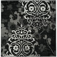 thumbnail image 1 of SAFAVIEH Adirondack Hortense Floral Area Rug, Black/Silver, 4' x 4' Square, 1 of 6