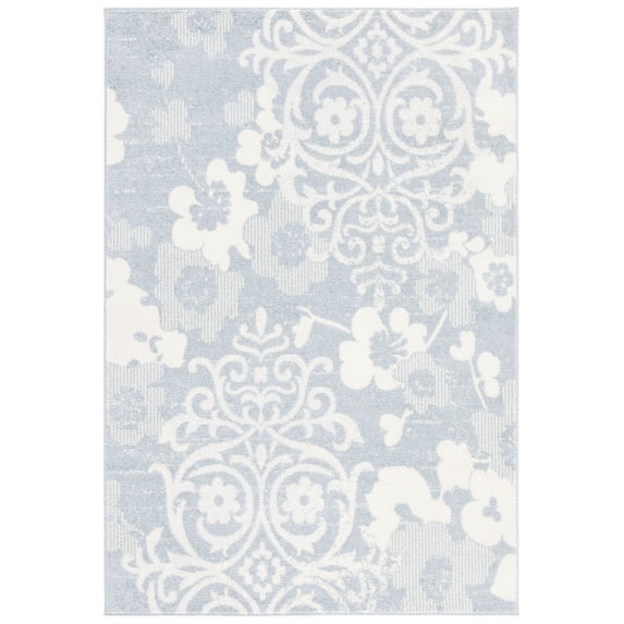 SAFAVIEH Adirondack Hortense Floral Area Rug, Grey/Ivory, 3' x 5'