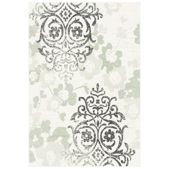 SAFAVIEH Adirondack Hortense Floral Area Rug, Ivory/Green, 10' x 14'