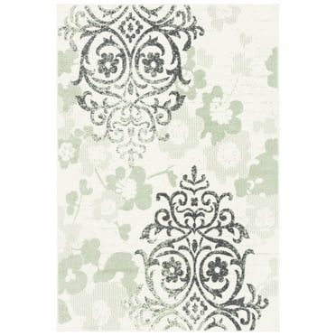 SAFAVIEH Adirondack Hortense Floral Area Rug, Ivory/Green, 3' x 5'