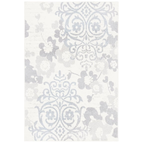 SAFAVIEH Adirondack Hortense Floral Area Rug, Ivory/Grey, 5'5" x 7'7"