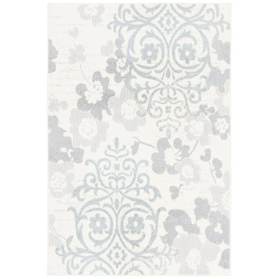 SAFAVIEH Adirondack Hortense Floral Area Rug, Ivory/Grey, 6' x 9'