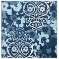 thumbnail image 1 of SAFAVIEH Adirondack Hortense Floral Area Rug, Navy/Aqua, 6'7" x 6'7" Square, 1 of 7