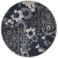 thumbnail image 1 of SAFAVIEH Adirondack Hortense Floral Area Rug, Navy/Silver, 6' x 6' Round, 1 of 7