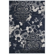 SAFAVIEH Adirondack Hortense Floral Area Rug, Navy/Silver, 8' x 10'