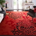 thumbnail image 1 of SAFAVIEH Adirondack Hortense Floral Area Rug, Red/Black, 8' x 10', 1 of 16