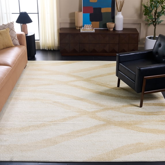 Safavieh Adirondack Isidor Geometric Swirls Area Rug, Cream/Champagne, 8' x 8' Square