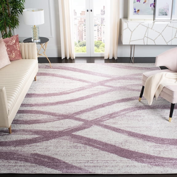 Safavieh Adirondack Isidor Geometric Swirls Area Rug, Cream/Purple, 11' x 15'
