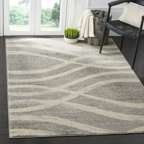 Safavieh Adirondack Isidor Geometric Swirls Area Rug, Gray/Cream, 5'1" x 7'6"