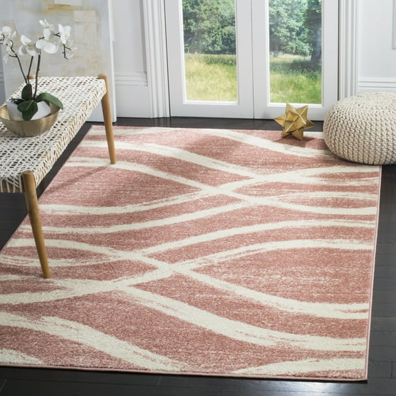 Safavieh Adirondack Isidor Geometric Swirls Area Rug, Rose/Cream, 6' x 9'