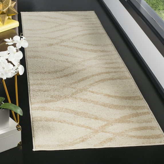 Safavieh Adirondack Isidor Geometric Swirls Runner Rug, Cream/Champagne, 2'6" x 10'