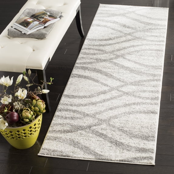 Safavieh Adirondack Isidor Geometric Swirls Runner Rug, Cream/Gray, 2'6" x 16'
