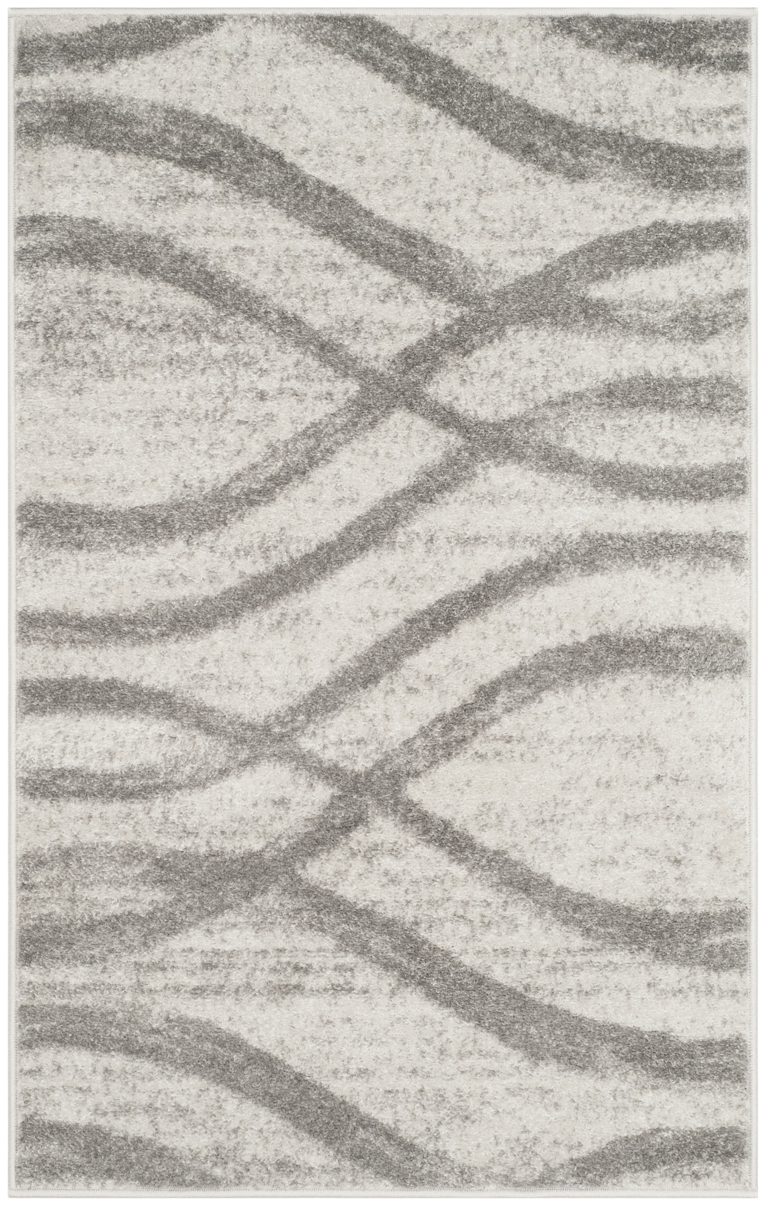 SAFAVIEH Adirondack Isidor Geometric Swirls Area Rug, Cream/Grey, 4' x ...