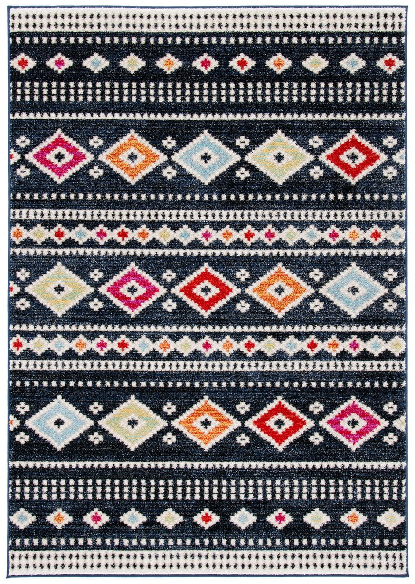 Ivory Elegance 54" Synthetic Hand-Knotted Easy-Care Area Rug