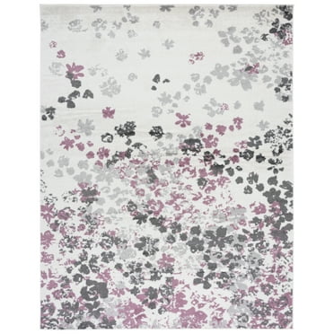SAFAVIEH Adirondack Jermaine Abstract Area Rug, Ivory/Purple, 9' x 12'