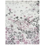 SAFAVIEH Adirondack Jermaine Floral Area Rug, Ivory/Purple, 6' x 9'