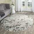 thumbnail image 1 of SAFAVIEH Adirondack Jermaine Floral Area Rug, Ivory/Purple, 8' x 8' Round, 1 of 7