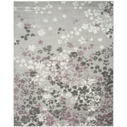 SAFAVIEH Adirondack Jermaine Floral Area Rug, Light Grey/Purple, 3' x 5'