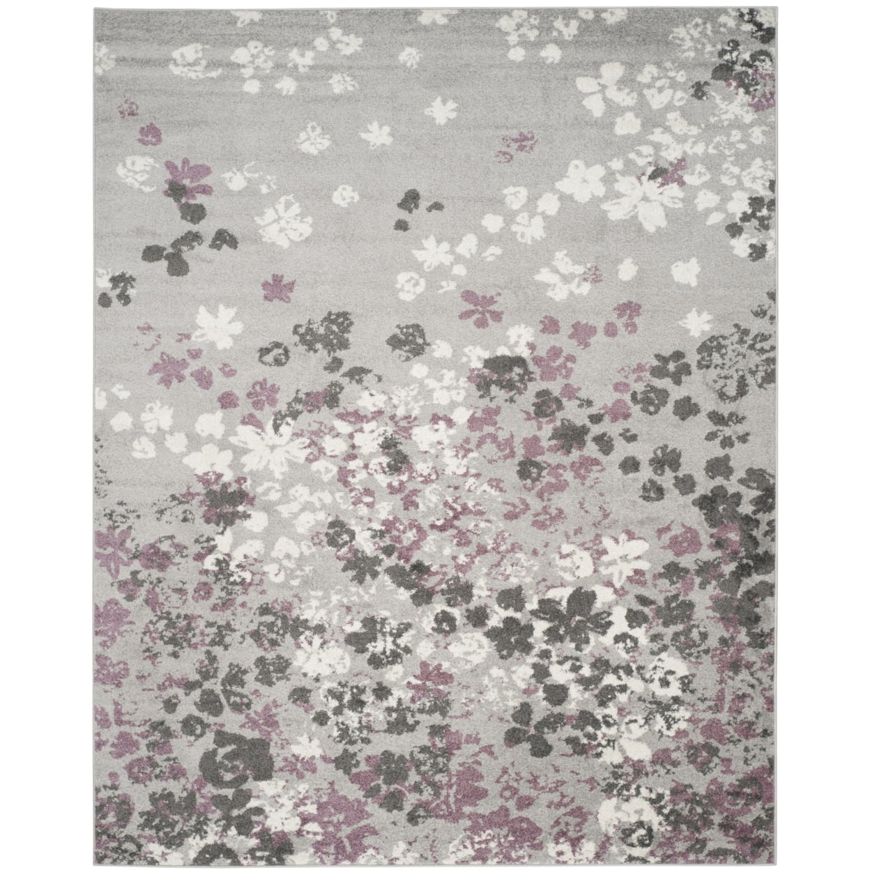 SAFAVIEH Adirondack Jermaine Floral Area Rug, Light Grey/Purple, 5'1" x 7'6"
