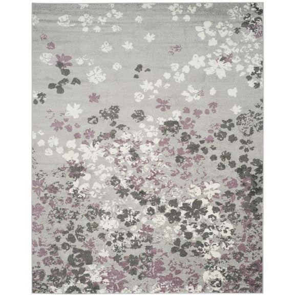 SAFAVIEH Adirondack Jermaine Floral Area Rug, Light Grey/Purple, 8' x 10'