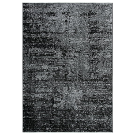 SAFAVIEH Adirondack Johna Abstract Area Rug, Black/Ivory, 4' x 6'