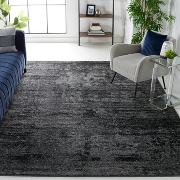 SAFAVIEH Adirondack Johna Abstract Area Rug, Black/Ivory, 5'1" x 7'6"