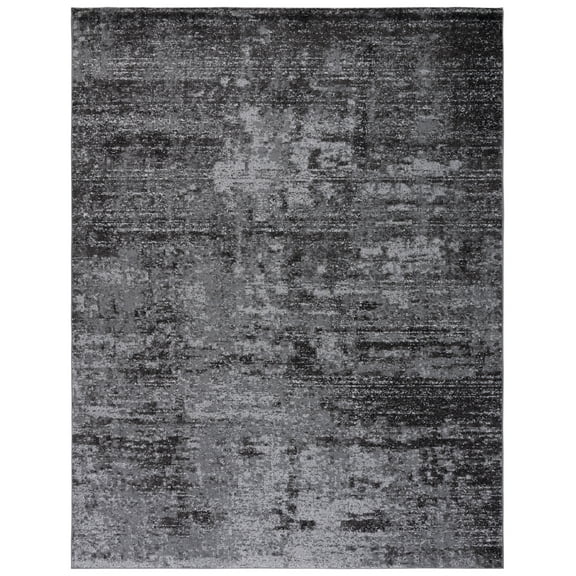 SAFAVIEH Adirondack Johna Abstract Area Rug, Black/Ivory, 8' x 10'