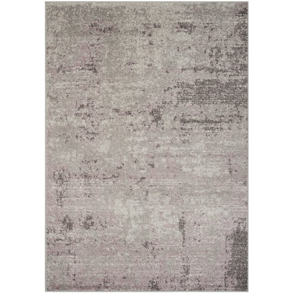 SAFAVIEH Adirondack Johna Abstract Area Rug, Light Grey/Purple, 5'1" x 7'6"
