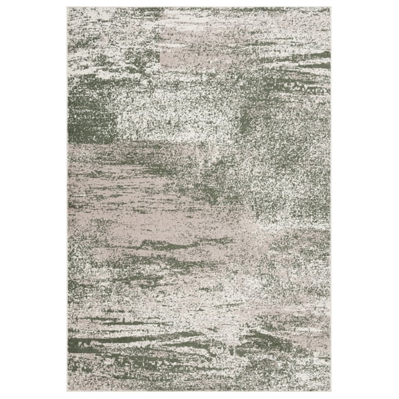 SAFAVIEH Adirondack Josephina Abstract Area Rug, Ivory/Dark Green, 8' x 10'