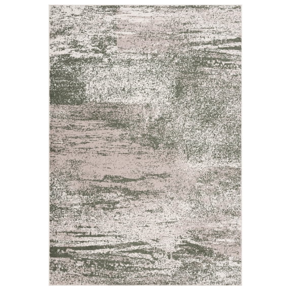 SAFAVIEH Adirondack Josephina Abstract Area Rug, Ivory/Dark Green, 9' x 12'