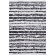 SAFAVIEH Adirondack Katina Striped Area Rug, Ivory/Charcoal, 4' x 6'