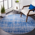 thumbnail image 1 of Safavieh Adirondack Kiersten Abstract Area Rug, Blue/Silver, 4' x 4' Round, 1 of 9