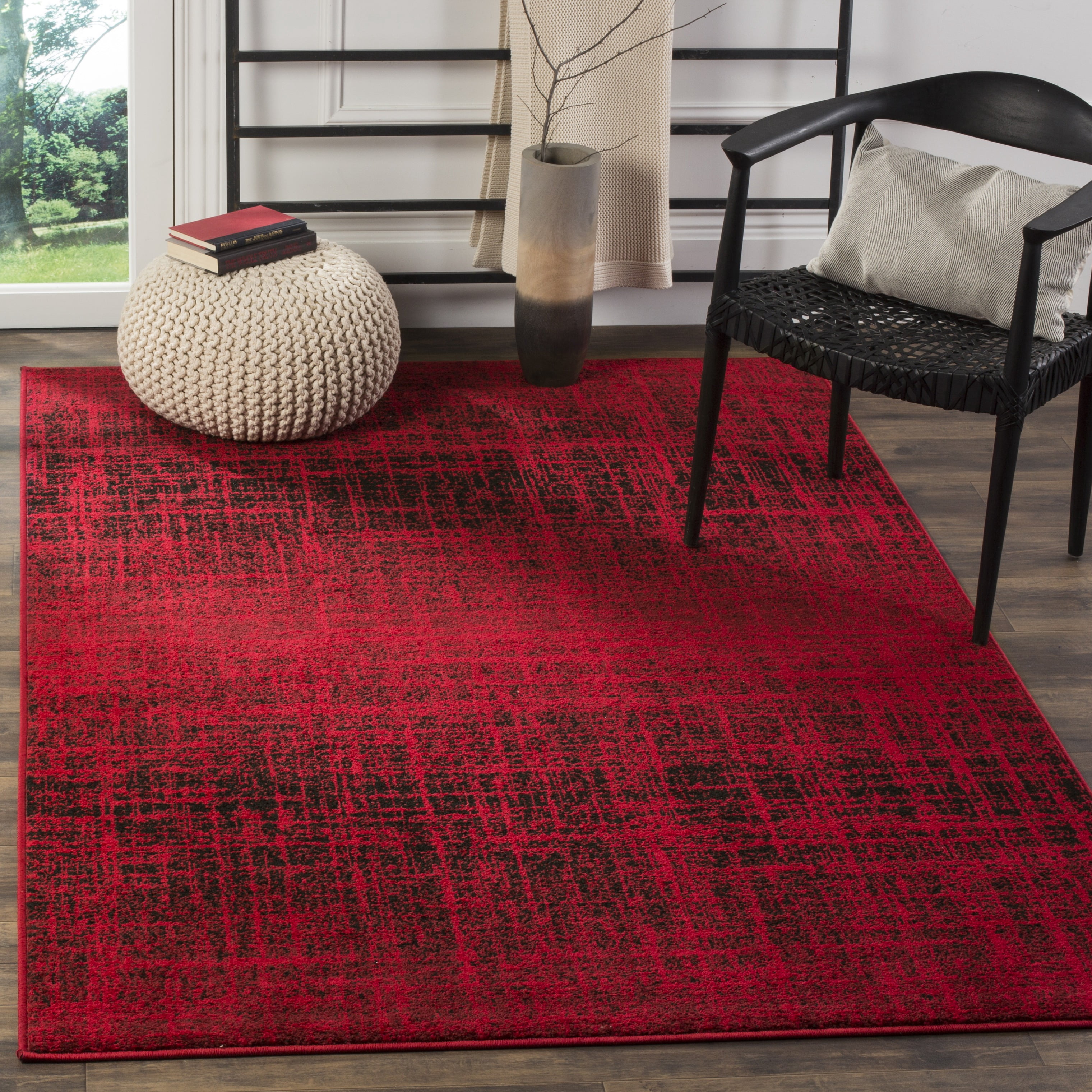 Safavieh Adirondack Kiersten Abstract Area Rug, Red/Black, 3' x 5'