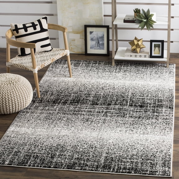 Safavieh Adirondack Kiersten Abstract Area Rug, Silver/Black, 3' x 5'
