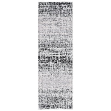 SAFAVIEH Adirondack Kiersten Abstract Faded Runner Rug, Ivory/Silver, 2'6" x 6'