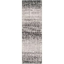 SAFAVIEH Adirondack Kiersten Abstract Faded Runner Rug, Ivory/Silver, 2'6" x 8'