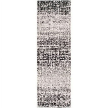 SAFAVIEH Adirondack Kiersten Abstract Faded Runner Rug, Ivory/Silver, 2'6" x 8'