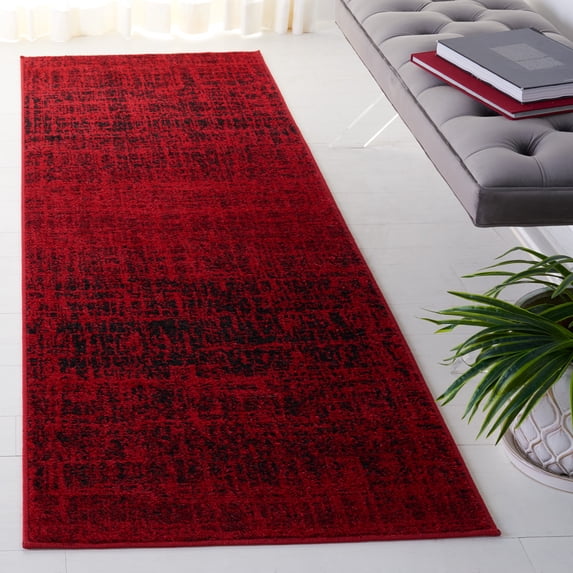 Safavieh Adirondack Kiersten Abstract Runner Rug, Red/Black, 2'6" x 22'