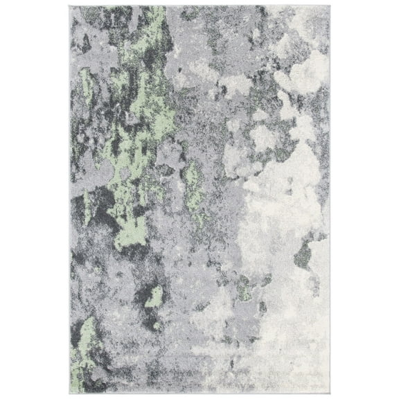 SAFAVIEH Adirondack Ladonna Abstract Area Rug, Green/Grey, 3' x 5'
