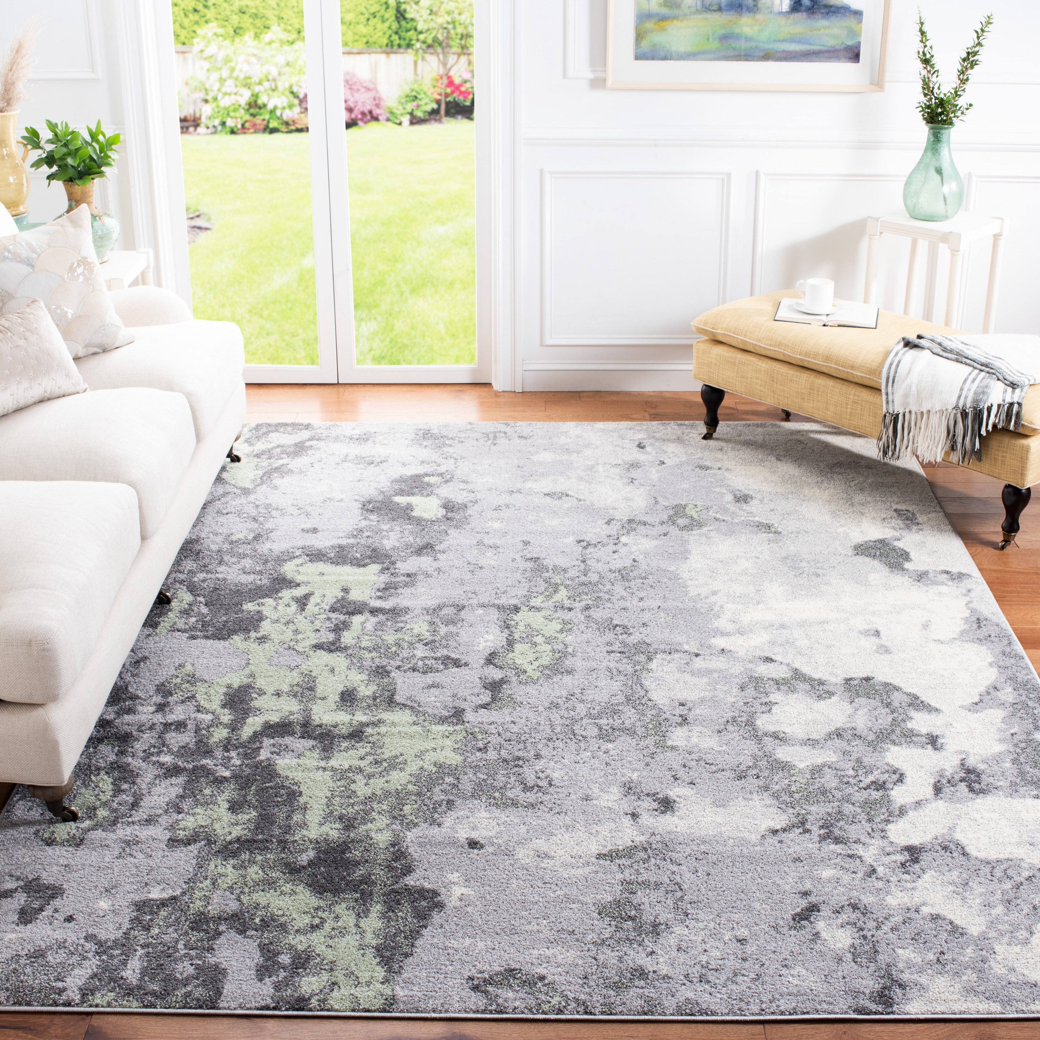 SAFAVIEH Adirondack Ladonna Abstract Area Rug, Green/Grey, 8' x 10' - Walmart.com SAFAVIEH Adirondack Ladonna Abstract Area Rug, Green/Grey, 8' x 10' - Walmart.com