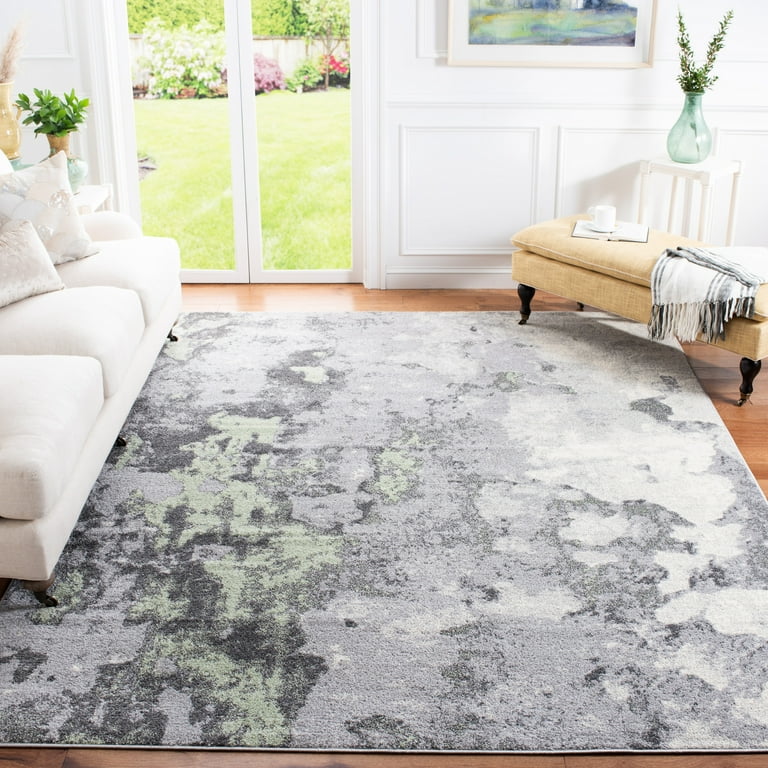 SAFAVIEH Adirondack Ladonna Abstract Area Rug Green Grey 8 x 10 Walmart
