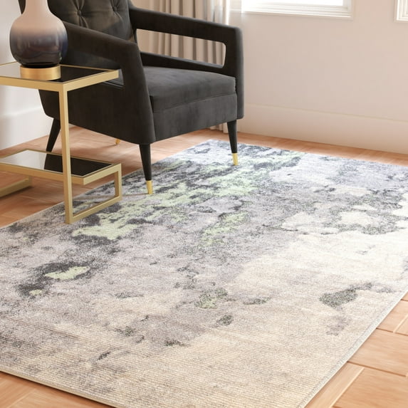 SAFAVIEH Adirondack Ladonna Abstract Area Rug, Green/Grey, 8' x 10'