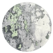 SAFAVIEH Adirondack Ladonna Abstract Area Rug, Green/Grey, 8' x 8' Round