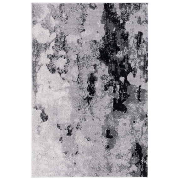 SAFAVIEH Adirondack Ladonna Abstract Area Rug, Grey/Black, 2'6" x 4'