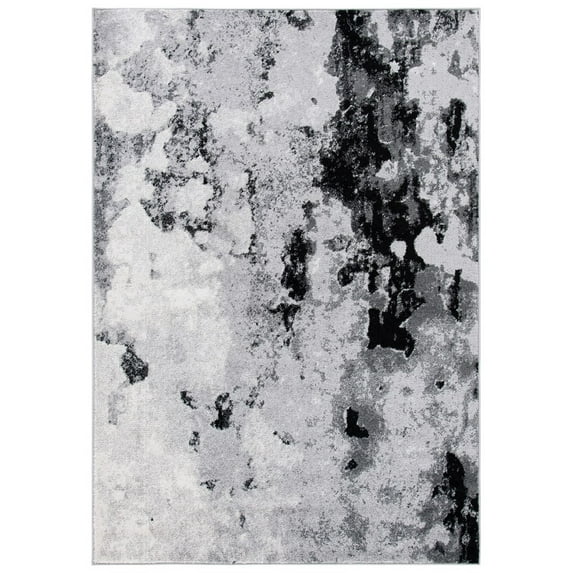 SAFAVIEH Adirondack Ladonna Abstract Area Rug, Grey/Black, 3' x 5'