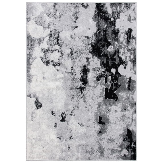 SAFAVIEH Adirondack Ladonna Abstract Area Rug, Grey/Black, 8' x 10'
