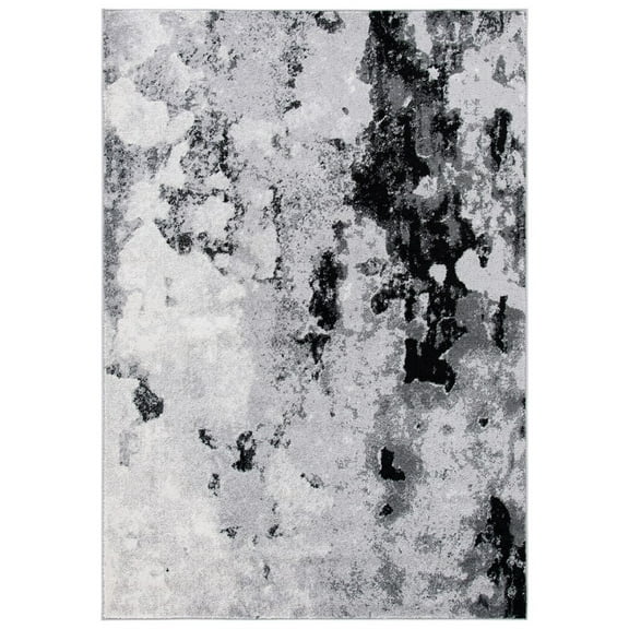 SAFAVIEH Adirondack Ladonna Abstract Area Rug, Grey/Black, 9' x 12'