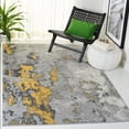 thumbnail image 1 of SAFAVIEH Adirondack Ladonna Abstract Area Rug, Grey/Yellow, 10' x 10' Square, 1 of 3
